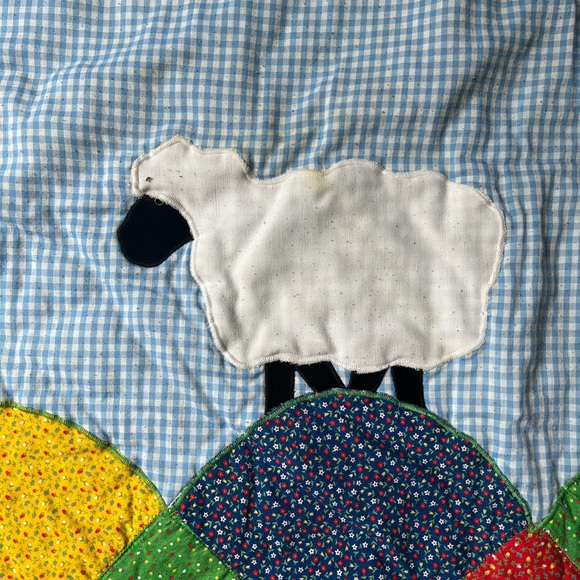 Vintage Infant Blanket & Pillow - Cottage Craft - Made in USA- 1981 - Picture 5 of 11